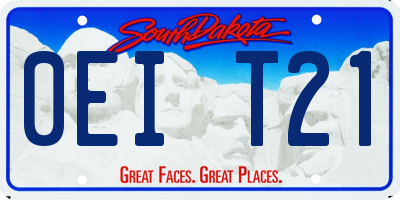 SD license plate 0EIT21