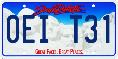 SD license plate 0EIT31