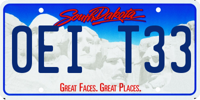 SD license plate 0EIT33