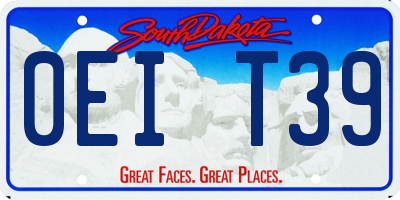 SD license plate 0EIT39