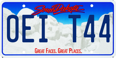 SD license plate 0EIT44