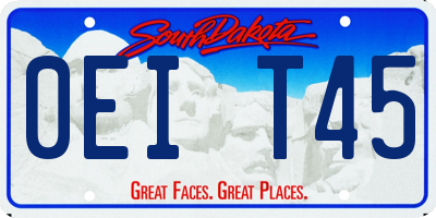 SD license plate 0EIT45