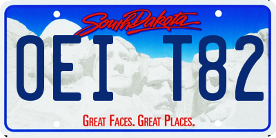 SD license plate 0EIT82