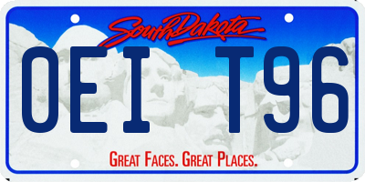 SD license plate 0EIT96