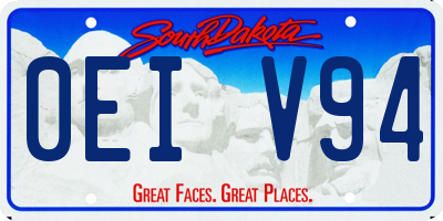 SD license plate 0EIV94