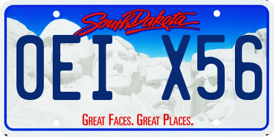 SD license plate 0EIX56