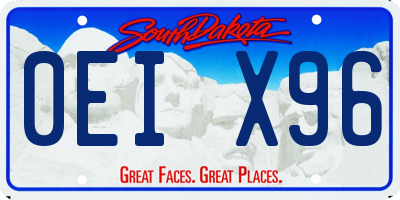 SD license plate 0EIX96
