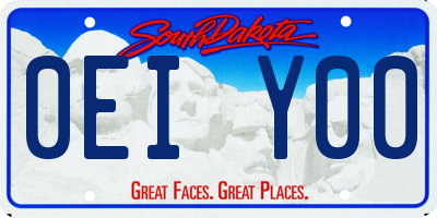 SD license plate 0EIY00