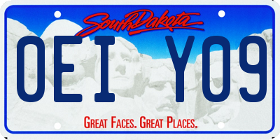 SD license plate 0EIY09