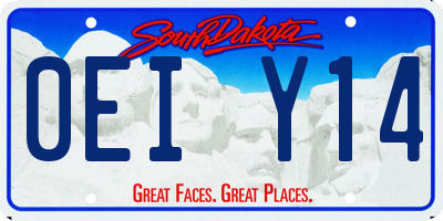 SD license plate 0EIY14