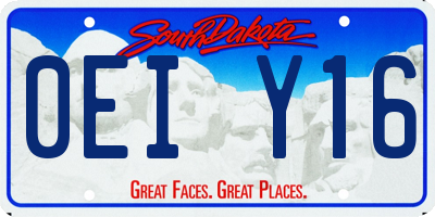 SD license plate 0EIY16