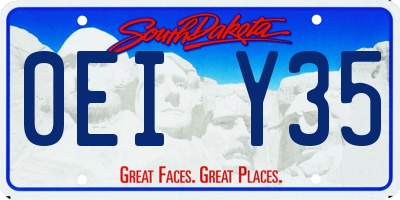 SD license plate 0EIY35