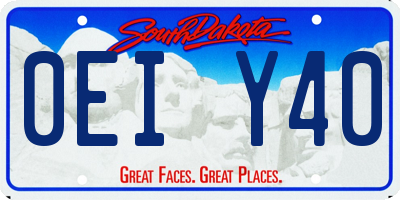 SD license plate 0EIY40