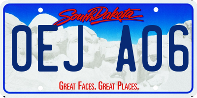 SD license plate 0EJA06