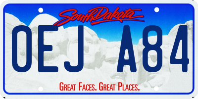 SD license plate 0EJA84