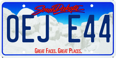 SD license plate 0EJE44