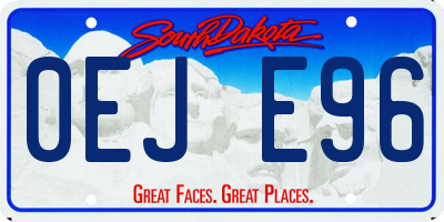 SD license plate 0EJE96