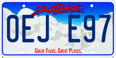 SD license plate 0EJE97