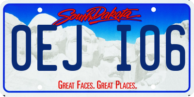 SD license plate 0EJI06