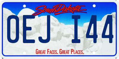 SD license plate 0EJI44