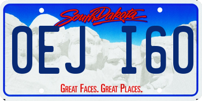 SD license plate 0EJI60