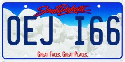 SD license plate 0EJI66