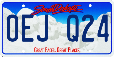 SD license plate 0EJQ24