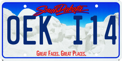 SD license plate 0EKI14