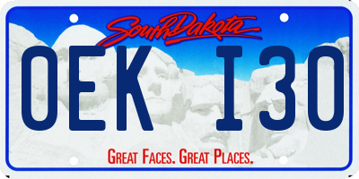 SD license plate 0EKI30