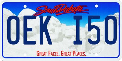 SD license plate 0EKI50