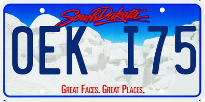 SD license plate 0EKI75