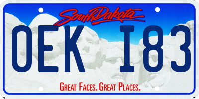 SD license plate 0EKI83
