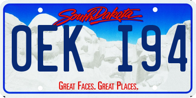 SD license plate 0EKI94