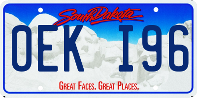 SD license plate 0EKI96