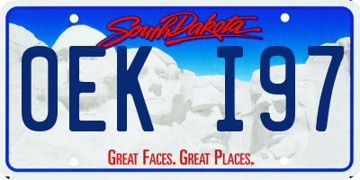 SD license plate 0EKI97