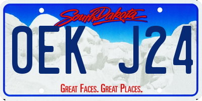 SD license plate 0EKJ24