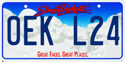 SD license plate 0EKL24