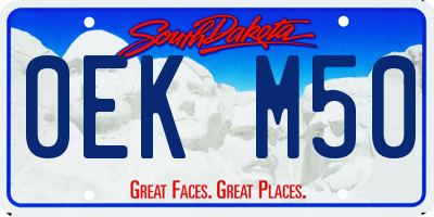 SD license plate 0EKM50
