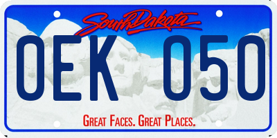 SD license plate 0EKO50