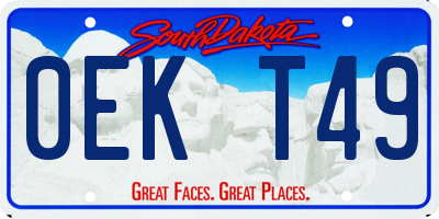 SD license plate 0EKT49