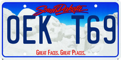 SD license plate 0EKT69