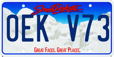 SD license plate 0EKV73