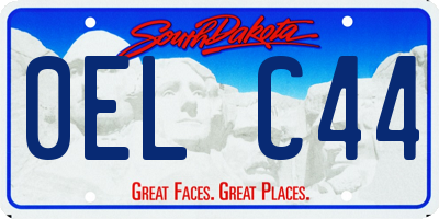 SD license plate 0ELC44