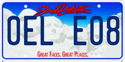 SD license plate 0ELE08