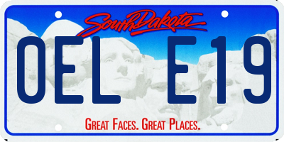 SD license plate 0ELE19