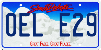 SD license plate 0ELE29