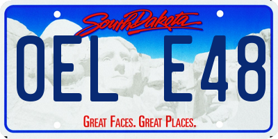 SD license plate 0ELE48