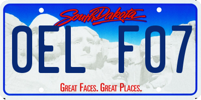 SD license plate 0ELF07