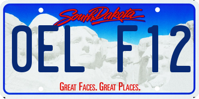 SD license plate 0ELF12