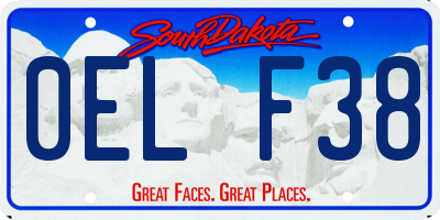 SD license plate 0ELF38